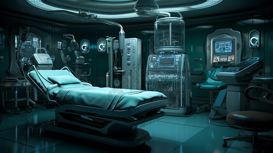 未来派创新科技医院手术室图片