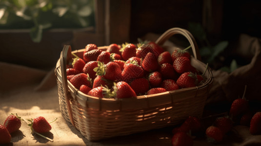 成熟的草莓果实图片