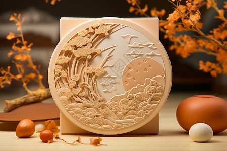 中秋节月饼包装盒设计设计图片