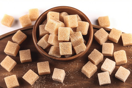 立方体的颗粒糖块图片