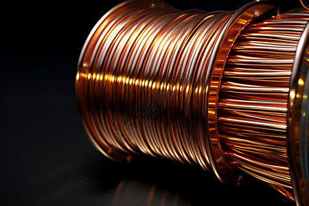 铜线灯电线的金属丝背景