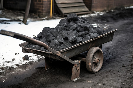 煤球炉黑色的煤块背景