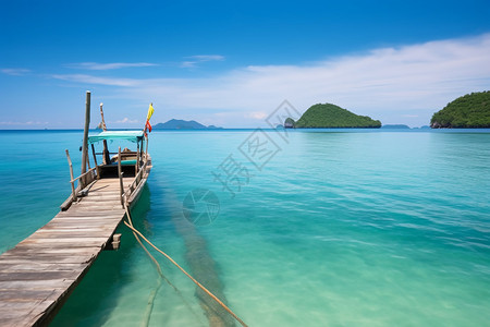 夏季度假岛屿的美丽景观图片