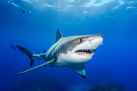 鲨鱼gif深海里的鲨鱼背景