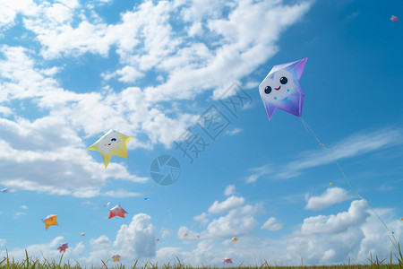 高飞的风筝背景图片