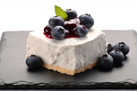 蓝莓慕斯蛋糕高清图片