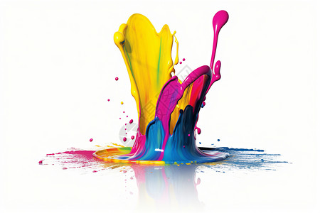 印刷艺术油漆液体艺术设计图片