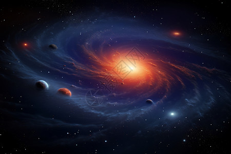 宇宙的银河系背景图片