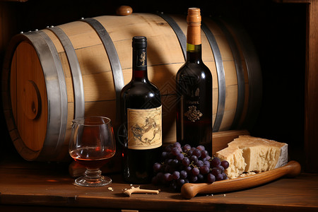 酒庄酿造的葡萄酒图片