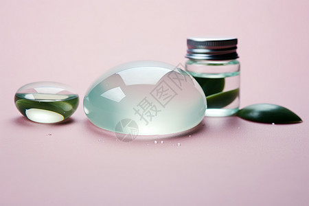 透明乳液护理护肤产品凝胶滴剂背景