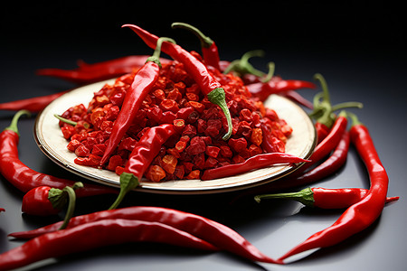 红辣椒和胡椒粒图片