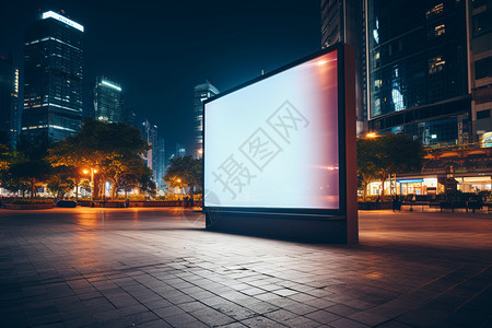 LED广告屏幕户外的广告牌背景