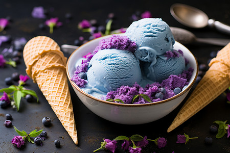 凉爽的冰淇淋图片