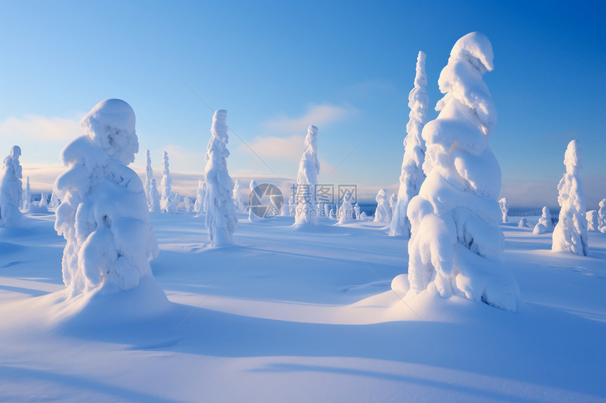 冻结的雪图片