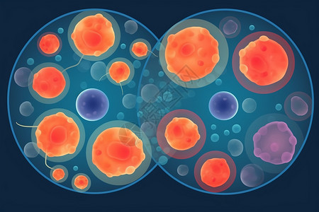 细胞生物学细胞分子插图插画