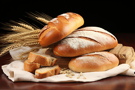 小麦法式面包图片