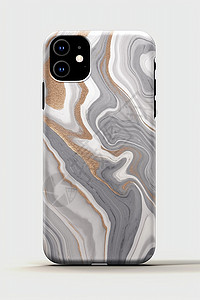 极简水波纹艺术的手机壳背景图片