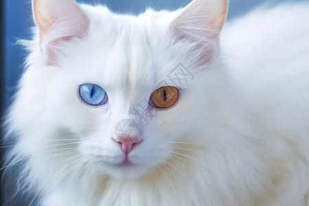 异瞳的安哥拉猫高清图片