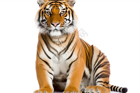 毛茸茸的成年老虎图片