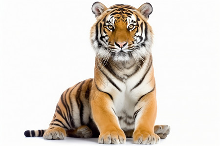 人工养殖的老虎背景图片