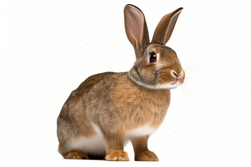 毛茸茸的宠物兔图片