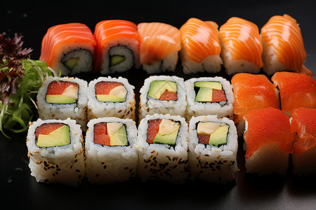 寿司料理背景图片