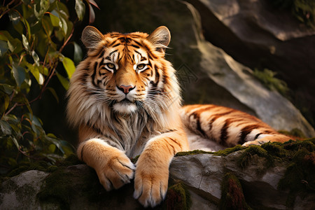 动物园中的野生老虎图片