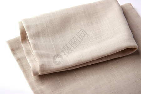 米色亚麻桌布背景图片