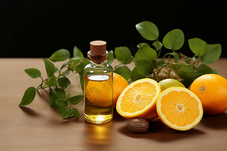 柑橘香精护理精油背景图片
