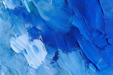厚涂青团创意抽象蓝色油漆墙壁背景设计图片