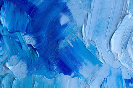 舌苔厚涂抹的蓝色油漆墙面背景设计图片
