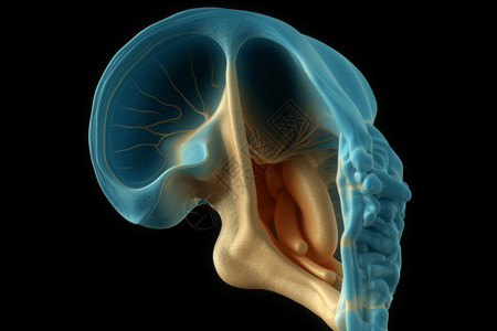 内耳人体生物学耳朵解剖的概念图设计图片