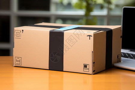 亚马逊echo快递包装盒背景