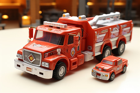 儿童消防车玩具背景