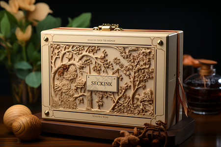 时尚中秋精美的礼盒包装设计图片