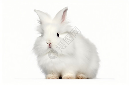 白色的兔子图片
