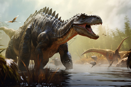 食肉已经灭绝的史前恐龙设计图片