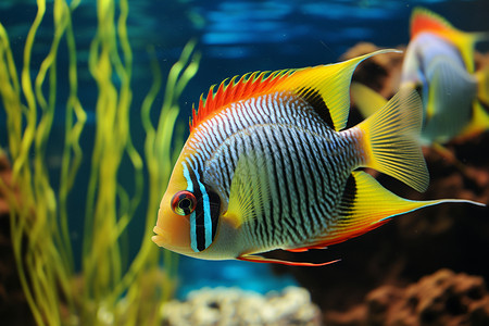 水族馆里的热带鱼高清图片