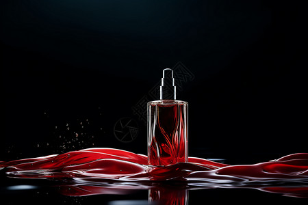 创意调配香水产品展示背景图片