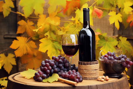 香醇红葡萄酒酿制酿制的葡萄酒背景