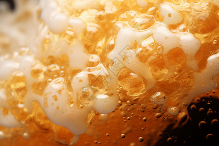 啤酒的泡沫背景图片