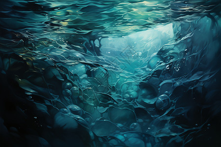抽象海底世界图片