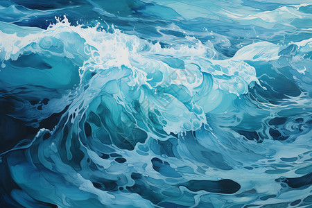 海洋的浪花背景图片