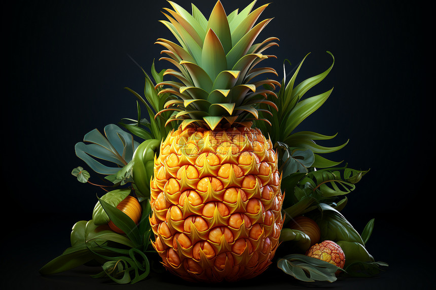 3d菠萝图片