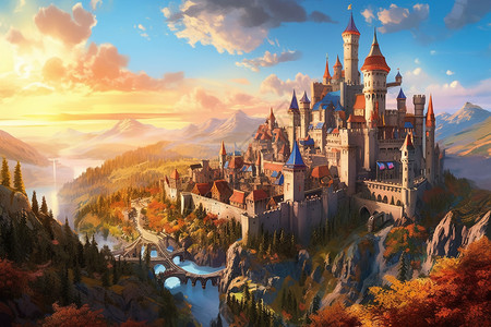 游戏的城堡背景图片