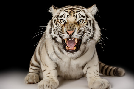 凶猛捕猎的老虎背景图片