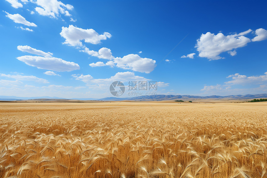 农村麦子熟了图片