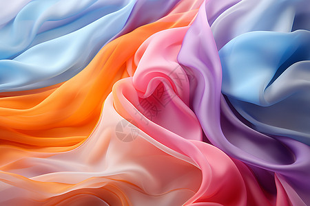 真丝布料流动性美感的丝绸设计图片