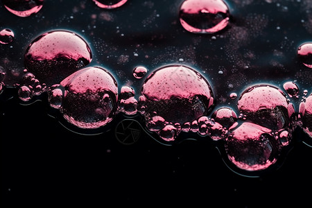 粉红泡泡暗水背景图片