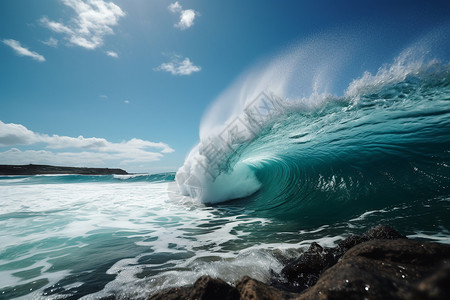 翻涌的海浪图片